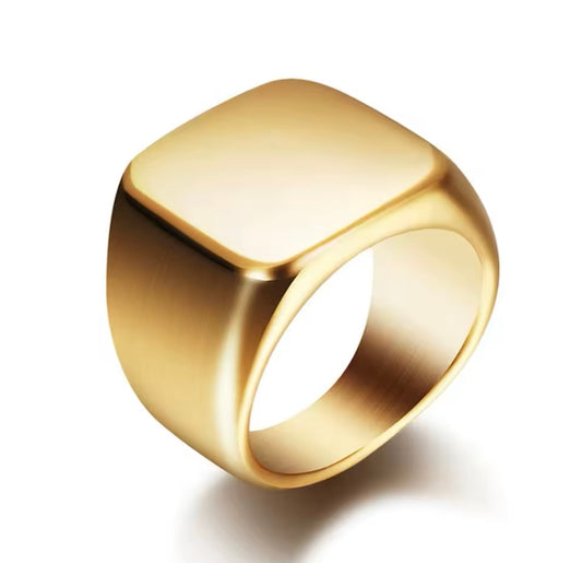 Anillo personalizado cuadrado